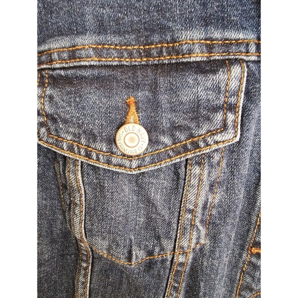 Old Navy Women’s Denim Jacket 2X Plus Blue Jean Trucker Style Button Front - Picture 5 of 9